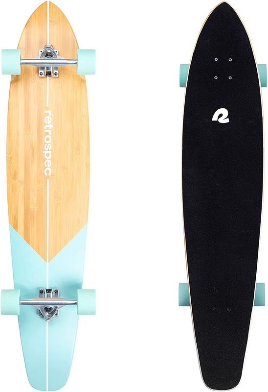 Retrospec Zed Longboard Skateboard Complete Cruiser | Bamboo & Canadian Maple Wo