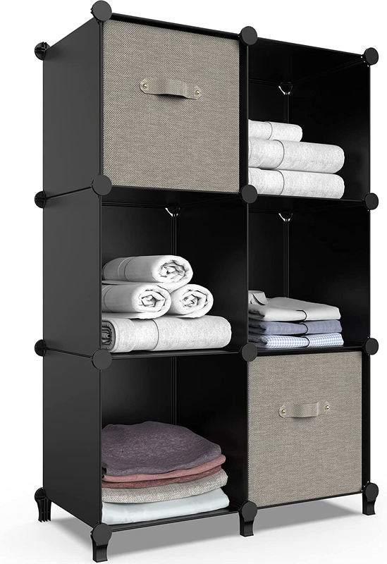 6 Cube Bookshelf Rack Bookcase Cabinet Organizer Shelf Storage Display Unit