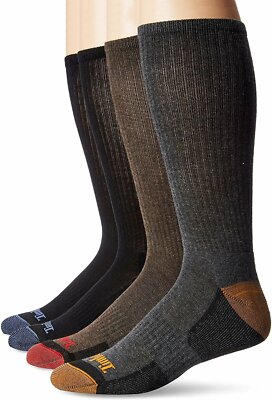 Timberland Men's Outdoor Leisure Crew, 4 Pack, Assorted Colors