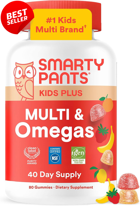 Kids Multivitamin Omega 3 DHA EPA Gummies D3 C Zinc 80 Ct Gluten Free - US