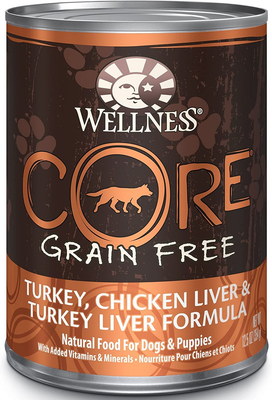 Wellness dog food with grains cheap