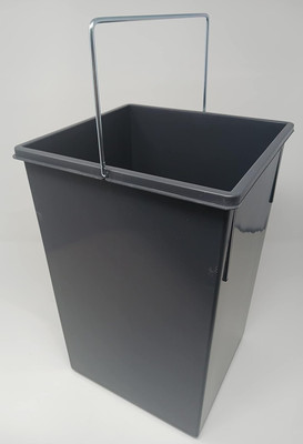 15 Liter Waste Bin with Handle for Hailo Easy Cargo 30 Pullout Unit