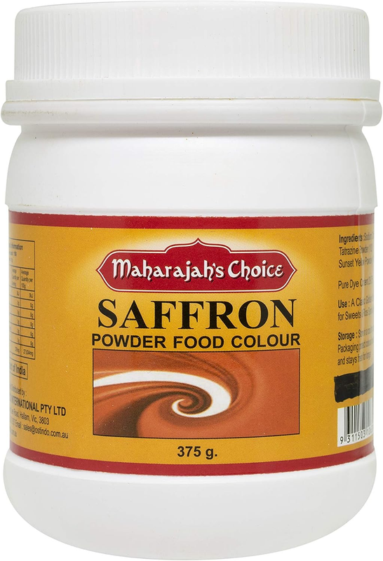 Saffron Food Colour Powder in Jar, 375 G