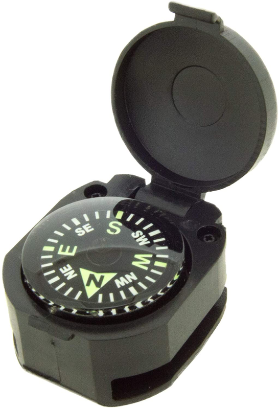 Wrist Compass Watch Band Paracord Survival 20mm Liquid Filled Luminous Hiking