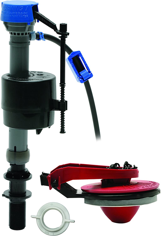 Universal Complete Toilet Repair Kit Flush Fill Valve Flapper Replacement Parts
