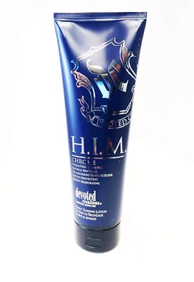 DEVOTED CREATIONS H.I.M Chrome Natural Bronzer For Men Tanning Lotion 8.5New