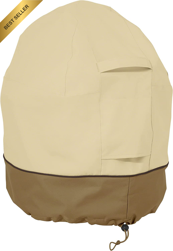 Veranda Water-Resistant 21 Inch Kamado Mini Ceramic BBQ Grill Cover, Grill Cover