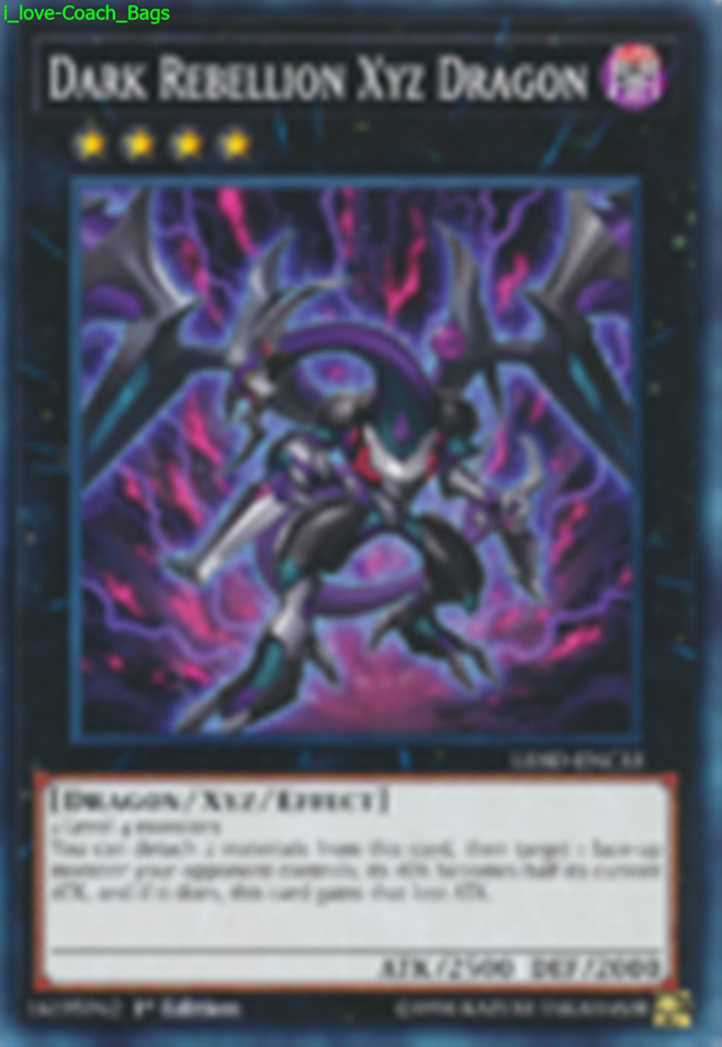 Dark Rebellion Xyz Dragon *ULTRA* LEDD X 1 Mint YUGIOH Dark Rebellion Xyz Dragon *ULTRA* LEDD X 1 Mint YUGIOH