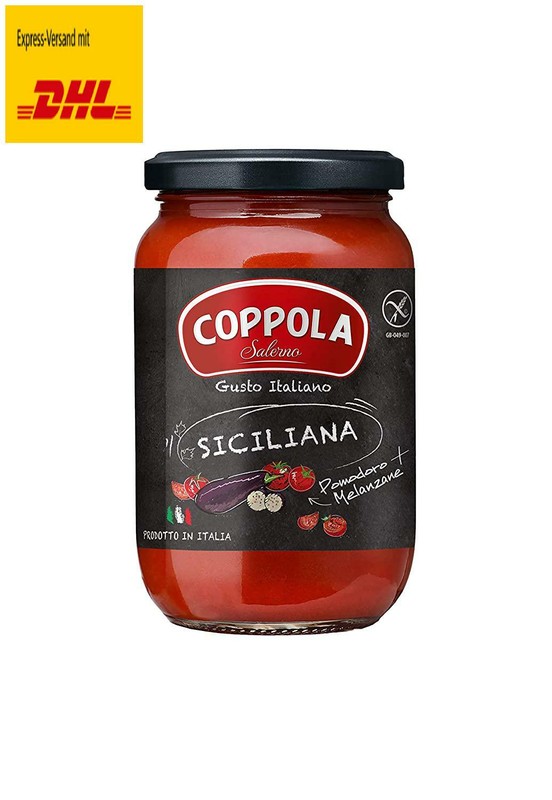 Coppola Siciliana Pastasaucen Soße - ohne Zusatz von Zucker, 350g (6er Pack)