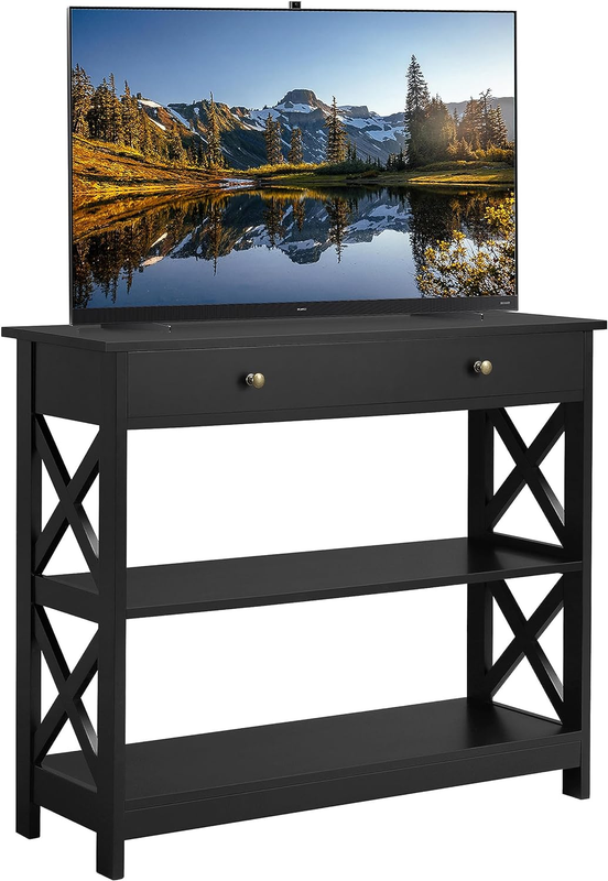 TV Stand, Entertainment Center with Drawer, 39.5" Media Cons