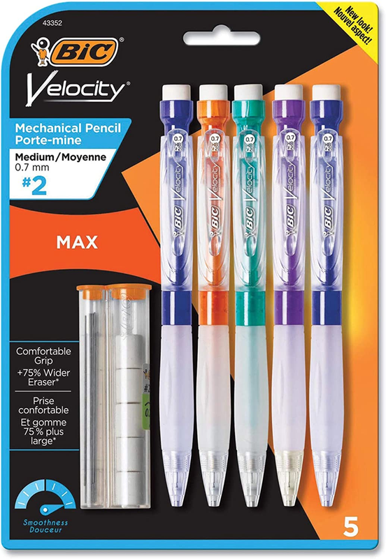 BIC Velocity Max Pencil, HB2, No. 2, 0.7 Mm