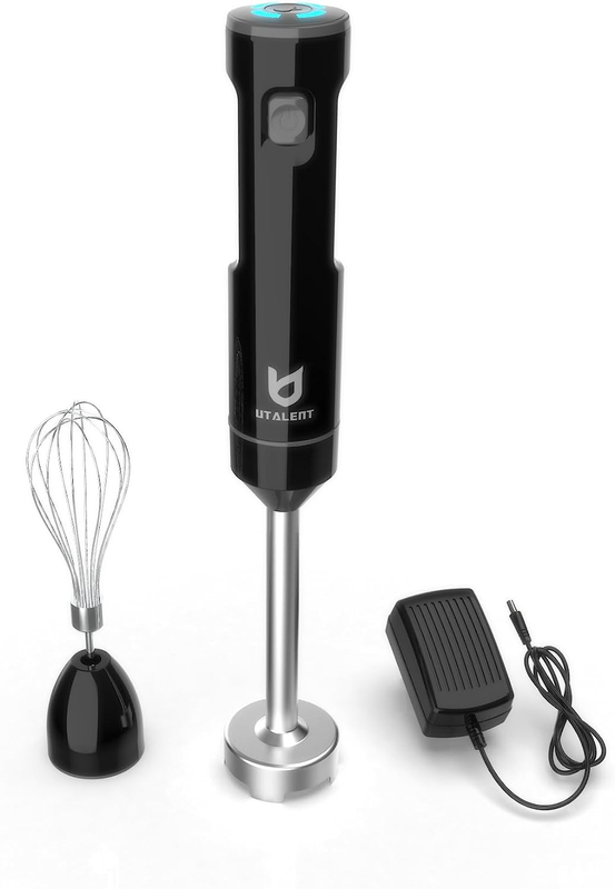 Cordless Hand Blender,  Variable Speed Immersion Blender Handheld Rechargeable,