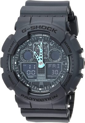 Casio GA-100C-8ACR G-Shock Analog Digital World Time Gray Dial Men's Watch