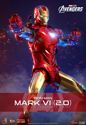 Hot Toys MMS687D52 Iron Man Mark VI (2.0) Diecast 1/6 Scale Figure In Stock