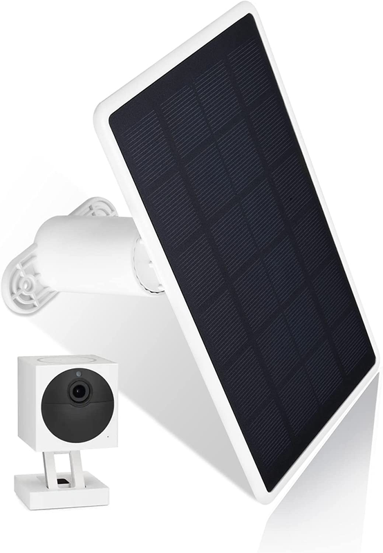 Solar Panel Compatible with Wyze Cam Outdoor and Wyze Cam Outdoor V2 - Plug in A