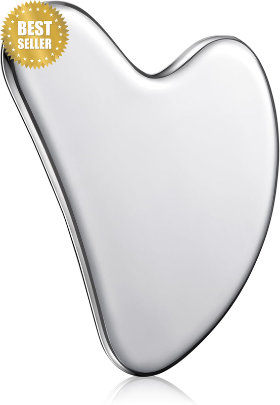 Stainless Steel Gua Sha Facial Tools Metal Guasha Tool for Face Body Jawline Sha