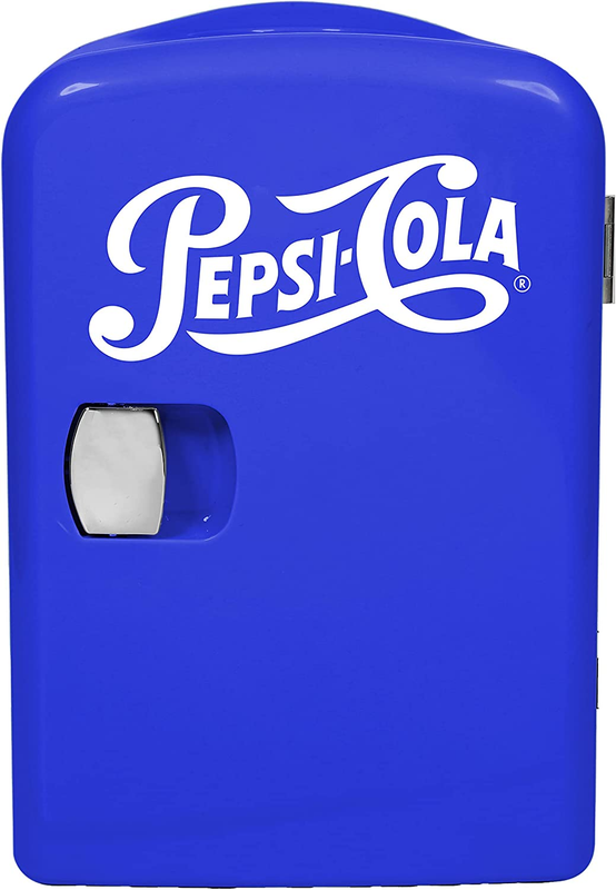 CURTIS Pepsi 6-Can Mini Fridge, BLUE, 4 Liters