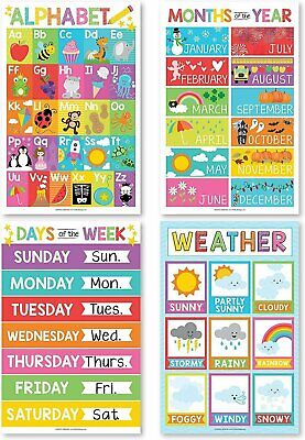 Alphabet, Months of the Year, Weather, Days of The Week Calendar For Kids,...