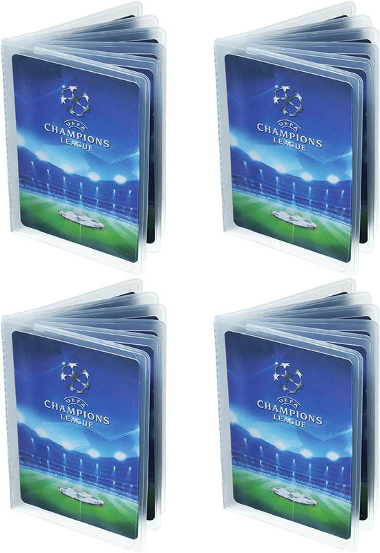 4 Packs 6 Page Wallet Insert Plastic Credit Card Holder Wallet Credit Card Slee