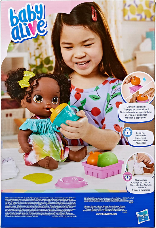Baby Alive Fruity Sips Doll, Lime, Toys for 3 Year Old Girls, 12-Inch Baby Doll