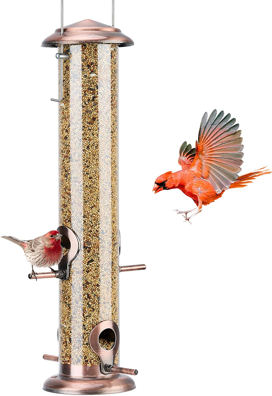 S For Outdoors Hanging, Extra Thick Tube Bird Feeder
