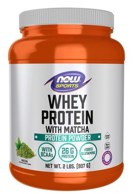 Сывороточный протеин Now Foods с порошком Матча, 2 фунта (907 г) порошка