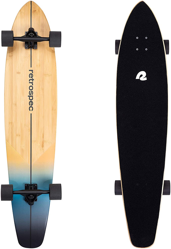 Retrospec Zed Longboard Skateboard Complete Cruiser | Bamboo & Canadian Maple Wo