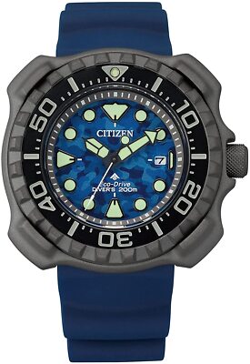 Pre-owned Citizen Watch Promaster Bn0227-09l [eco Drive Marine Series Diver 200m] Wat