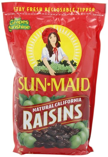 Sun-Maid California Sun-Dried Raisins - (2 Pack) 32 Oz Resealable Bag