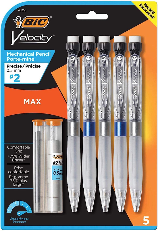 BIC Velocity Max Pencil, HB2, No. 2, 0.5 Mm