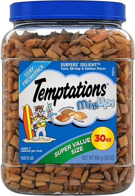 TEMPTATIONS MixUps Crunchy and Soft Cat Treats, ...