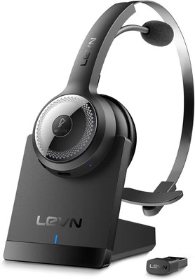 Wireless Headset with Microphone (AI Noise Cancellin... Bluetooth 5.0 Headset ，