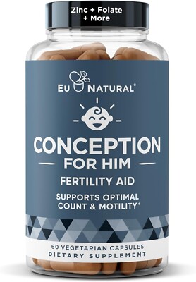 Eu Natural Conception For Him Fertility Aid & Multi - Triple Action 60 Capsules