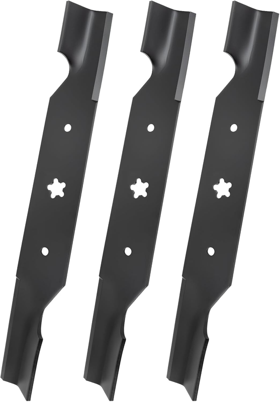 3 Pack 187256 Medium Lift Blades for 54" Deck Husqvarna Poulan Craftsman Mower