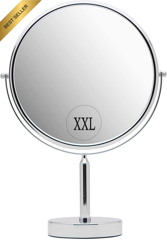 Xxlarge Oversized 3X Magnifying Mirror with Stand for Desk, Table, Retail Store