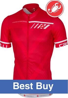 Castelli Velocissimo Men's Cycling Jersey Red Size Large : Best