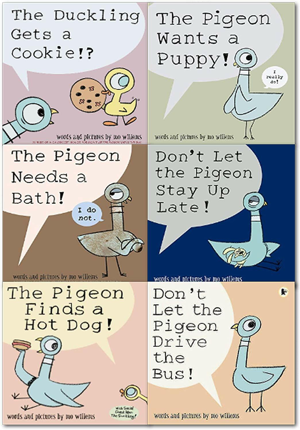 The Pigeon Pack Series 6 Books Collection Set (Pigeon