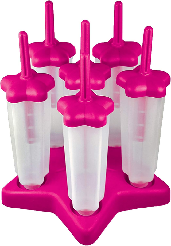 Star Pop Molds, Pink - Set of 6 Pink