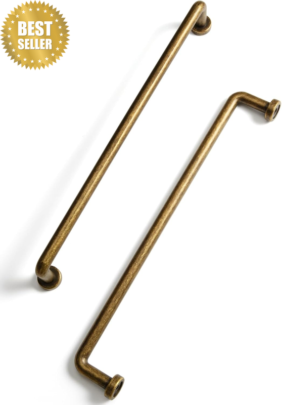 Antique Brass Cabinet Bar Pulls - 7.56