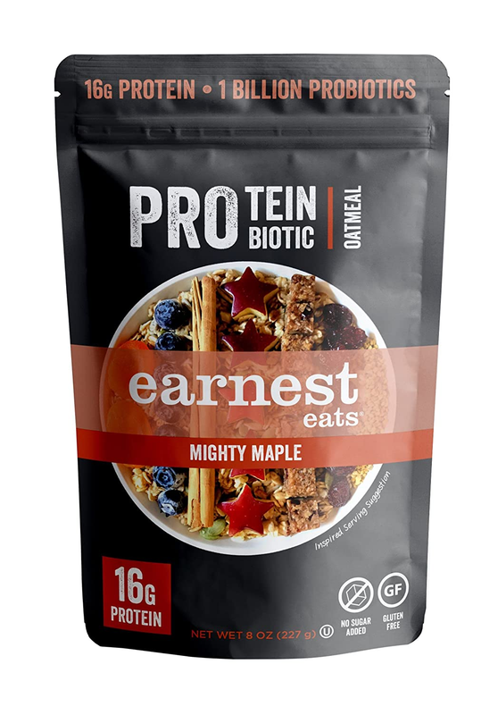 Earnest Eats PRO: Protein + Probiotic Superfood Oatmeal, Gluten Free, 4 Servings