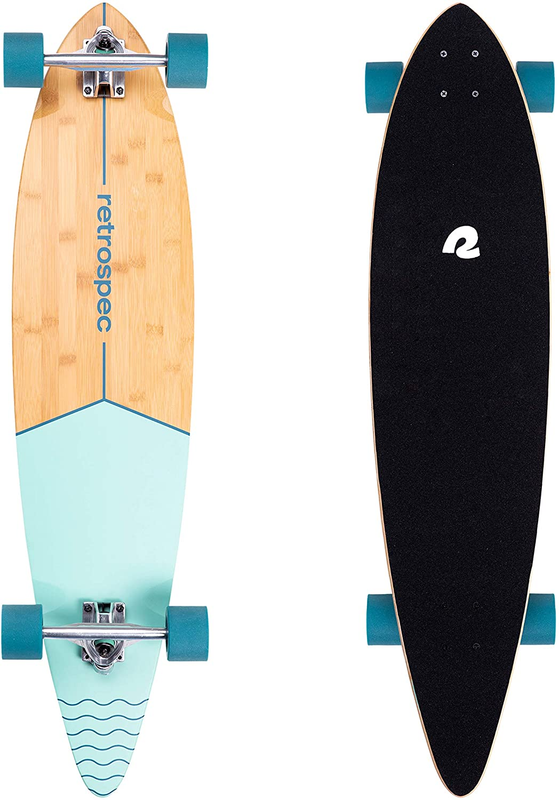 Retrospec Zed Longboard Skateboard Complete Cruiser | Bamboo & Canadian Maple Wo