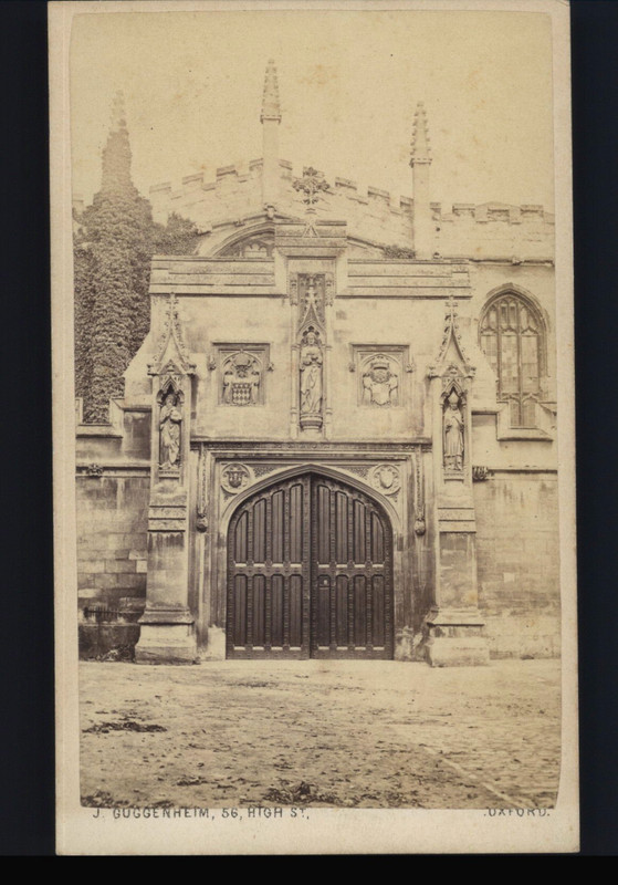 Angleterre, Oxford, Magdalen College, Vintage Albumen Print, Ca.1870 Tirage Vint