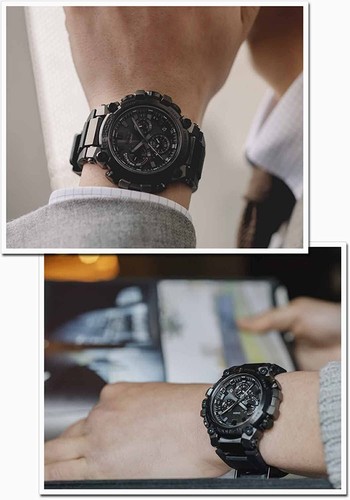 Pre-owned Casio G-shock Mt-g Mtg-b3000b-1ajf Black Atomic Solar Bluetooth Watch Men Japan