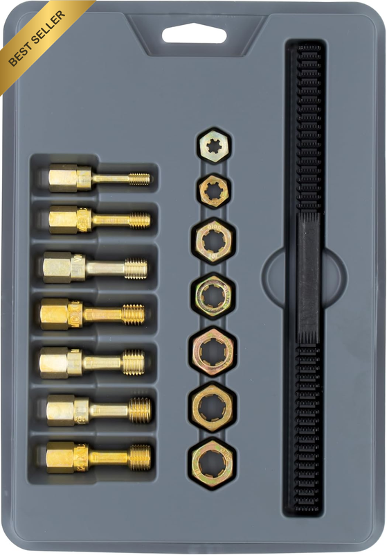 2584 15-Piece Metric Thread Restorer Set, Black, Gray