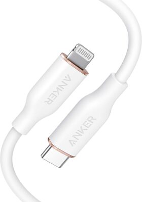 Anker USB-C to Lightning Cable Powerline III Flow Silicone 3ft  MFi Certified