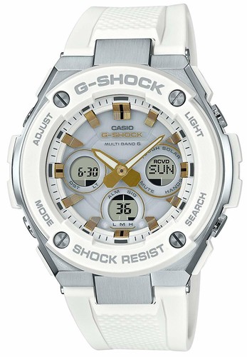 Pre-owned Casio G-shock G-steel Solar Gst-w300-7ajf Men's Watch From Japan