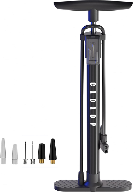 Bike Floor Pump with Gauge,Bike Pump High Pressure 160 Psi,Bicycle Pump with Air