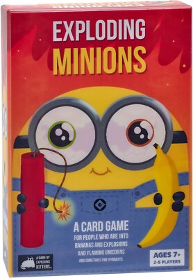 Exploding Minions Card Game by Exploding Kittens Ages 7+, 2-5 Players * NEW!