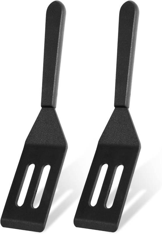 2 Pack Silicone Mini Brownie & Cookie Spatula, Heat-Resistant Turner, Flip Egg &