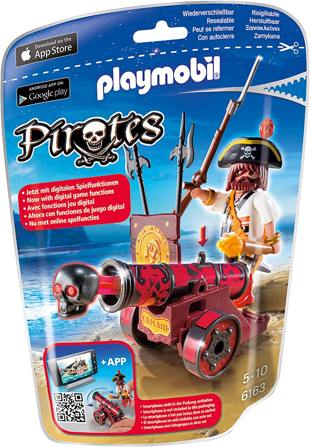 Playmobil Pirates 6163 Kanone Freibeuter Digitale Spielfunktion App Spielzeug